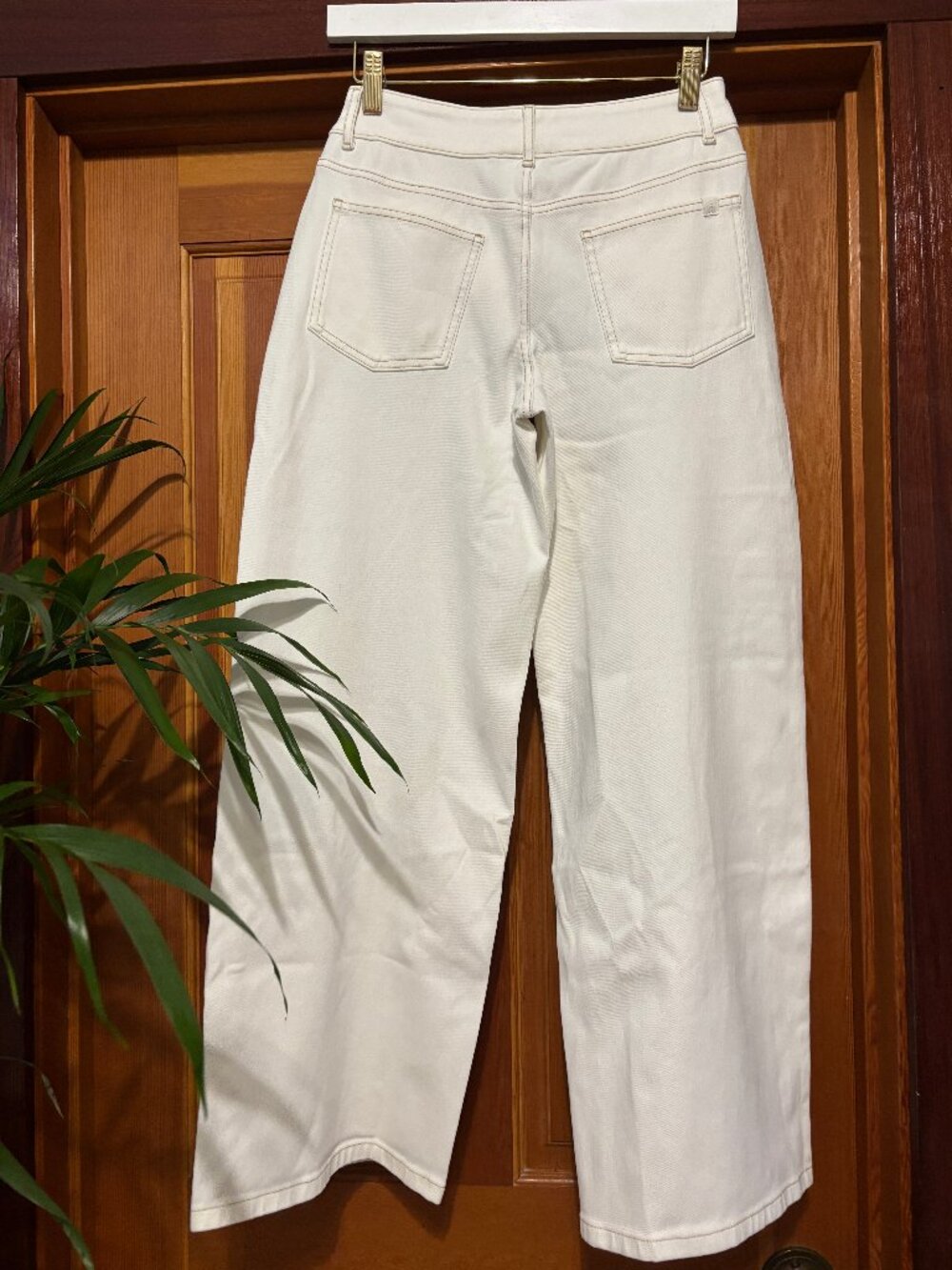 Halara Flex™ Asymmetric Low Rise Zipper Pockets Baggy Wide Leg Washed Casual J - Picture 10 of 14